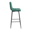 Sametová barová židle ARCETO VELVET v elegantním designu pro moderní interiéry.