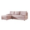 Oboustranná sedací souprava do L VENORIA SLIM 200x143 cm s funkcí lůžka + 2 polštářky