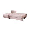 Kompaktní gauč do L VENORIA SLIM 200x143 cm pudrově růžová do bytu
