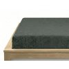 Napínací froté prostěradlo EXCLUSIVE zelenošedé 90 x 200 cm
