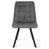 Designová jídelní židle CIEZA VELVET tmavě šedá do jídelny