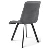 Tmavě šedá jídelní židle CIEZA VELVET s moderním designem