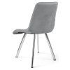 Světle šedá jídelní židle CIEZA VELVET s moderním designem