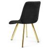 Černá jídelní židle CIEZA VELVET s moderním designem
