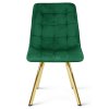 Designová jídelní židle CIEZA VELVET zelená do jídelny