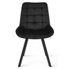 Designová jídelní židle SORIA VELVET černá do jídelny
