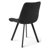 Černá jídelní židle SORIA VELVET s moderním designem