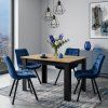 Elegantní jídelní židle SORIA VELVET s velvet čalouněním