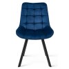 Designová jídelní židle SORIA VELVET modrá do jídelny