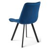Modrá jídelní židle SORIA VELVET s moderním designem