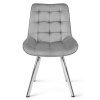 Designová jídelní židle SORIA VELVET světle šedá do moderní jídelny