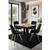 Designová jídelní židle SORIA VELVET černá pro moderní interiér