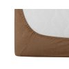 Kvalitní Jersey prostěradlo EXCLUSIVE hnědé 200 x 220 cm s napínací gumou