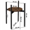 Designový stojan na rostliny TAYLOR ⌀ 32 cm s kulatou deskou
