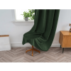 Zatemňovací závěs DUNES VELVET 140x250 cm tmavě zelený s kovovými průchodkami