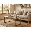 Designový konferenční stolek NATURELE 90x50 cm v tmavě hnědém provedení