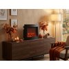 Stylový LED dekorace moderní krb COZY WARM 40x50 cm, černý do obýváku