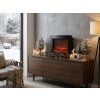 Elegantní LED dekorace moderní krb COZY WARM 40x50 cm, černý do interiéru