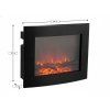 LED dekorace moderní krb COZY WARM 40x50 cm, černý pro zimní atmosféru