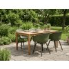 Designová jídelní židle AMALIA ELEMENT, zelená s ergonomickým sedákem pro jídelnu, balkon i venkovní posezení