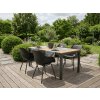 Designová jídelní židle AMAYA RONDO, černá s ergonomickým sedákem pro jídelnu, balkon i venkovní posezení