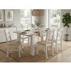 Elegantní jídelní stůl MADO 120/160x80 cm bílá/dub sonoma s rozkládací deskou