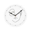 Nástěnné hodiny LINE FACE 29 cm, bílé