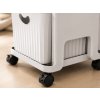 Praktický dětský regál na kolečkách BEARRY 68x35x29 cm, šedý s boxy