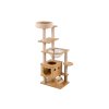 100814 10 kocici stromove skrabadlo happy cat 147x40x40 cm bezove