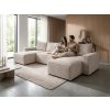 Designová sedačka do U SMART COSARO 295x140 cm světle béžová pro světlý a vzdušný interiér