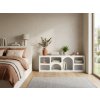 Elegantní konzolový stolek TAVEXA, bílý v moderním minimalistickém provedení