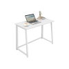 102713 3 set do pracovny zarimo stul 80x40 cm bila kreslo avola velvet svetle kremove