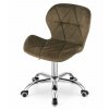 102758 3 set do pracovny zarimo stul 80x40 cm bila kreslo avola velvet hnede