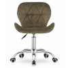 102888 2 set do pracovny zarimo stul 80x40 cm cerna kreslo avola velvet hnede