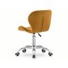 Pohodlné hořčicové kancelářské křeslo AVOLA VELVET moderní design