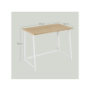 102930 set do pracovny zarimo stul 80x40 cm bila dub sonoma kreslo avola velvet tmave ruzove