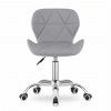 102957 1 set do pracovny zarimo stul 80x40 cm bila dub sonoma kreslo avola z eko kuze sedo bile