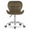 102966 2 set do pracovny zarimo stul 80x40 cm bila dub sonoma kreslo avola velvet hnede