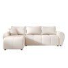 Stylová sedací souprava SEVIO 246x145 cm krémová do L + 2 polštářky zdarma