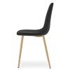 Jídelní židle PADVA VELVET, černá v moderním designu