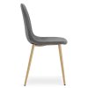 Elegantní jídelní židle PADVA VELVET, tmavě šedá do světlého a moderního interiéru
