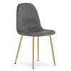 Jídelní židle PADVA VELVET, tmavě šedá do moderní jídelny s elegantním sametovým čalouněním