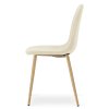 Designová jídelní židle PADVA VELVET, světle béžová do moderní domácnosti
