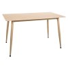 Moderní jídelní stůl TALVEN s keramickou travertinovou deskou 130x70 cm, travertin/kašmír