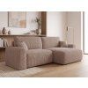 Rozkládací oboustranná sedací souprava do L NORDEN TILIA 250x140 cm světle hnědá s moderním designem