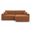 Moderní sedací souprava do L NORDEN TILIA 250x140 cm terakotová s rozkládací funkcí