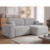 Rozkládací oboustranná sedací souprava do L NORDEN TILIA 250x140 cm světle šedá s moderním designem