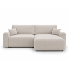 Moderní sedací souprava do L NORDEN PAROS 250x140 cm krémová s rozkládací funkcí