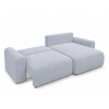 Rozkládací oboustranná sedací souprava do L NORDEN PAROS 250x140 cm, světle šedá