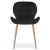 Jídelní židle MANGO VELVET, černá v moderním skandinávském designu